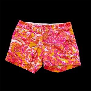 Lilly Pulitzer The Callahan Short in “Hotty Pink First Impression” Print Size 0